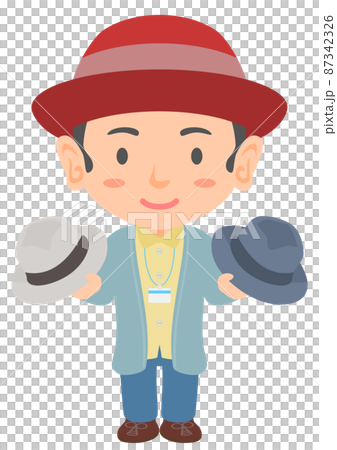 帽子屋の店員のイラスト素材 [87342326] - PIXTA