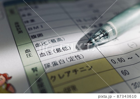 健康診断の血圧項目 87343610