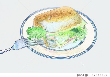 手作りコッペパン朝食サンド6 87343795