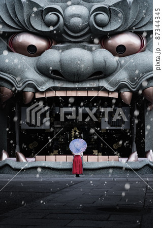 雪荒ぶ獅子殿 87344345