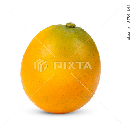 Orange kumquat isolated on white Orange kumquat isolated on white 87344841