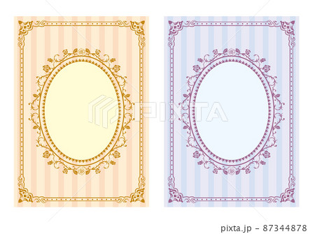 アンティーク　クラシック　フレーム枠 87344878