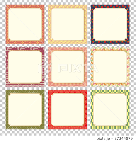 和風　和柄　背景 87344879