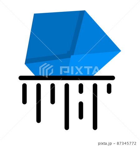 email destroyer application icon. symbol design 87345772