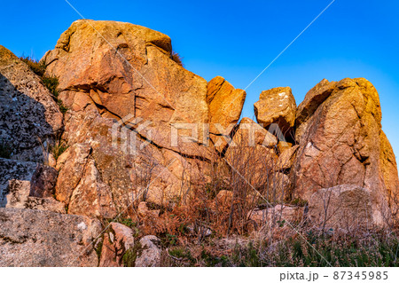 The historic mass rock by Kincasslagh in County Donegal - Ireland 87345985