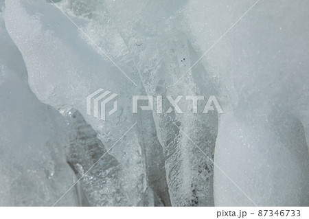 氷柱のアップ 氷柱のアップ 87346733