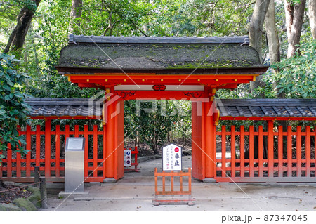 筑前国一宮で日本三大住吉の一つとされる博多の住吉神社（福岡県福岡市博多） 87347045