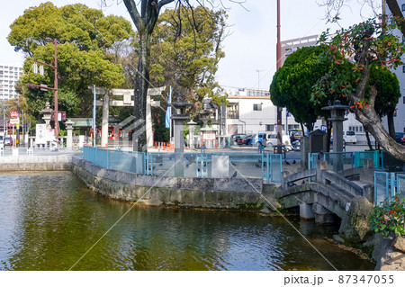 筑前国一宮で日本三大住吉の一つとされる博多の住吉神社(福岡県福岡市博多) 筑前国一宮で日本三大住吉の一つとされる博多の住吉神社(福岡県福岡市博多) 87347055