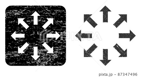 Distress Expand Arrows Carved Stamp 87347496