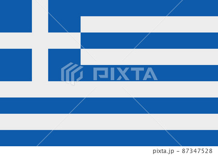 Greek flag vector icon. Flag of Greece.
