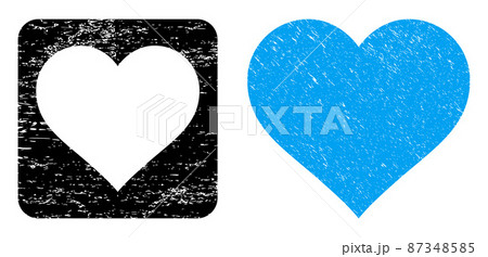 Distress Love Heart Subtracted Stamp Seal Distress Love Heart Subtracted Stamp Seal 87348585