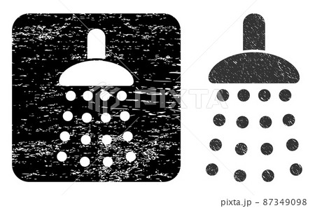 Grunge Shower Carved Stamp Seal Grunge Shower Carved Stamp Seal 87349098