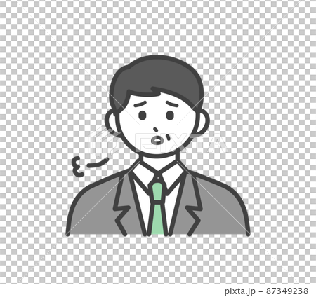 男性員工感嘆的插圖素材 男性員工感嘆的插圖素材 87349238