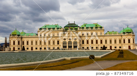 View of the Belvedere Palace in Vienna 87349716
