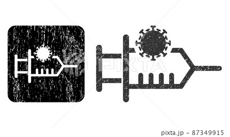 Grunge Virus Inoculation Subtracted Stamp Seal Grunge Virus Inoculation Subtracted Stamp Seal 87349915
