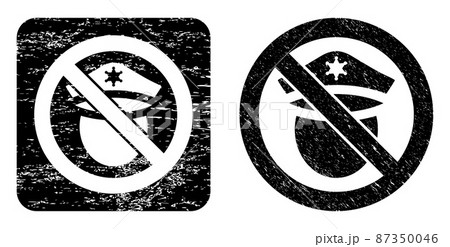 Textured Forbid Police Cop Hole Stamp Textured Forbid Police Cop Hole Stamp 87350046
