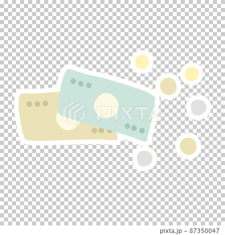 お金(紙幣と硬貨)のイメージ お金(紙幣と硬貨)のイメージ 87350047