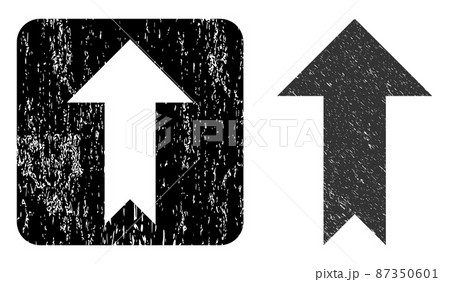Textured Arrow Up Carved Watermark 87350601