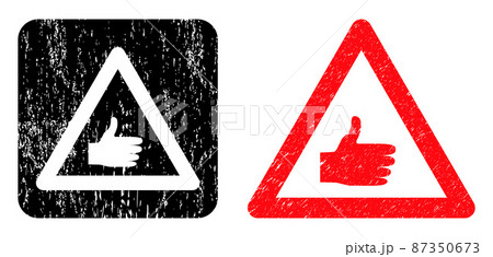 Rubber Thumb up Warning Hole Imprint Rubber Thumb up Warning Hole Imprint 87350673