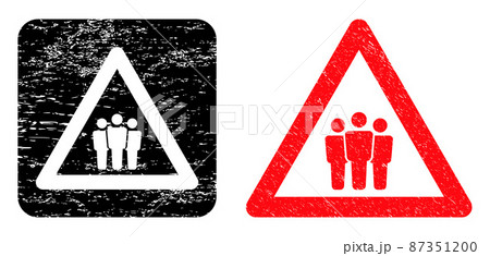 Distress People Warning Carved Seal 87351200