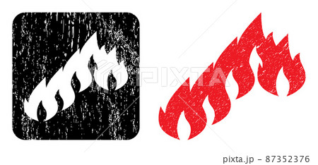 Grunge Firewall Hole Imprint 87352376