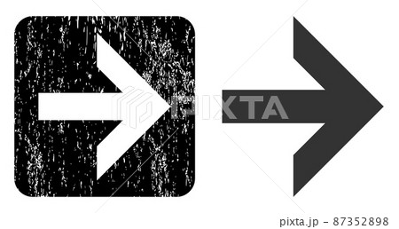 Rubber Arrow Right Stencil Watermark 87352898