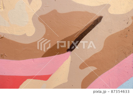 close up of colorful urban wall texture 87354633