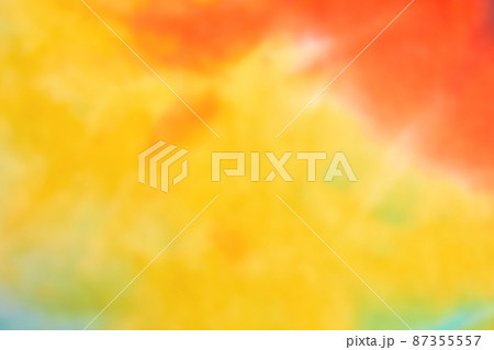 Blurred abstract tie dye multicolor fabric cloth pattern texture 87355557