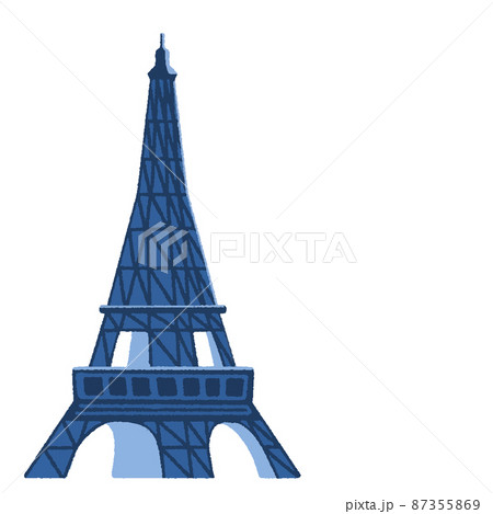 万博時のエッフェル塔のイラスト素材