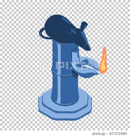 A short cage with a mouse figurine A short cage with a mouse figurine 87355880