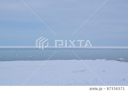北浜駅からの流氷 北海道 北浜駅からの流氷 北海道 87356371