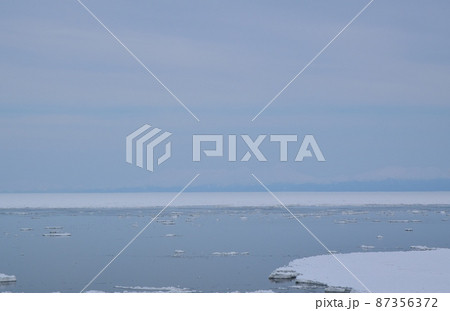 北浜駅からの流氷 北海道 北浜駅からの流氷 北海道 87356372