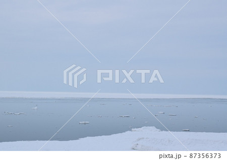 北浜駅からの流氷 北海道 北浜駅からの流氷 北海道 87356373