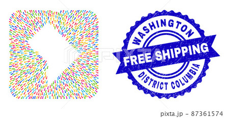 Free Shipping Grunge Badge and Washington District Columbia Map Navigation Stencil Mosaic Free Shipping Grunge Badge and Washington District Columbia Map Navigation Stencil Mosaic 87361574