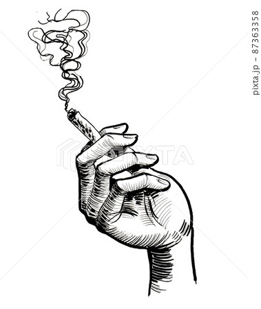smoking drawing