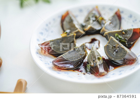 中華料理の前菜ピータン 87364591