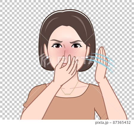 一個帶著氣味擺姿勢的女人 一個帶著氣味擺姿勢的女人 87365432
