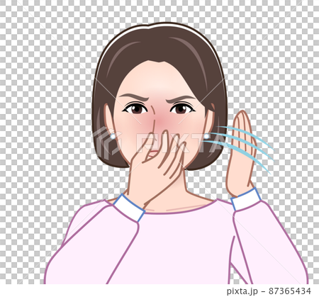 一個帶著氣味擺姿勢的女人 一個帶著氣味擺姿勢的女人 87365434
