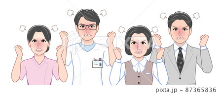 医療スタッフの4人の男女 87365836