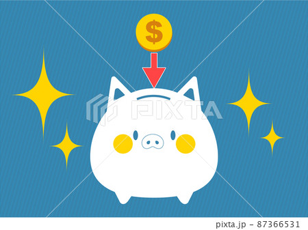 かわいい ブタの貯金箱|$|ドル|硬貨 かわいい ブタの貯金箱|$|ドル|硬貨 87366531