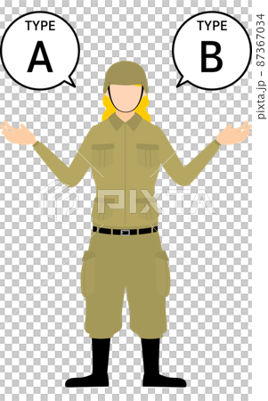 女兵擺姿勢，推薦A和B 87367034