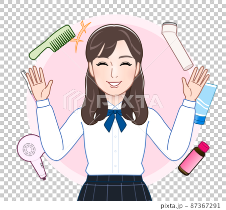 年輕女性和美容護理產品 年輕女性和美容護理產品 87367291