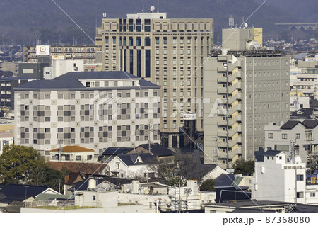 倉敷市街地 倉敷美観地区近くのホテル群 岡山県倉敷市 倉敷市街地 倉敷美観地区近くのホテル群 岡山県倉敷市 87368080