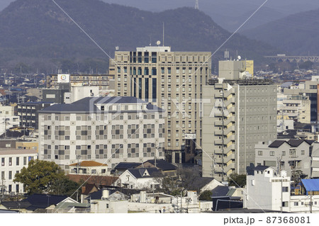 倉敷市街地　倉敷美観地区近くのホテル群　岡山県倉敷市 87368081