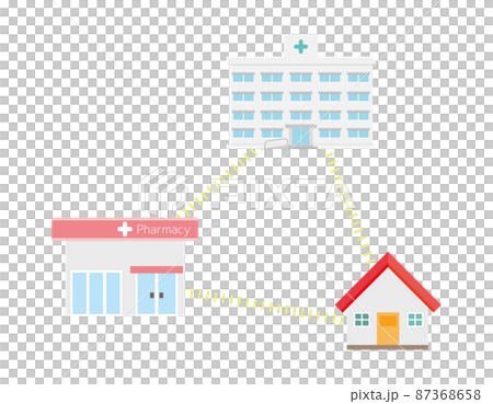 病院 薬局 イラスト 素材 病院 薬局 イラスト 素材 87368658