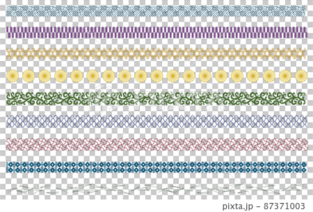 Japanese pattern decorative line 87371003