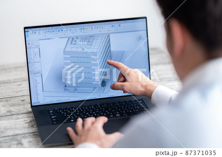 三次元CAD　立体的　3DCG　建築設計　プロジェクト　コンサルティング 87371035