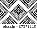 Geometric ethnic oriental seamless pattern traditional Design for background,carpet,wallpaper.clothing,wrapping,Batik fabric,Vector illustration.embroidery style - Sadu, sadou, sadow or sado 87371115