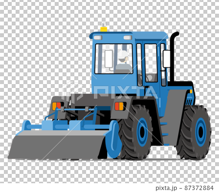 ロータリー耕うん機、トラクター、リヤ、イラスト ロータリー耕うん機、トラクター、リヤ、イラスト 87372884