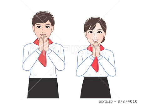 レストランで働く人 87374010